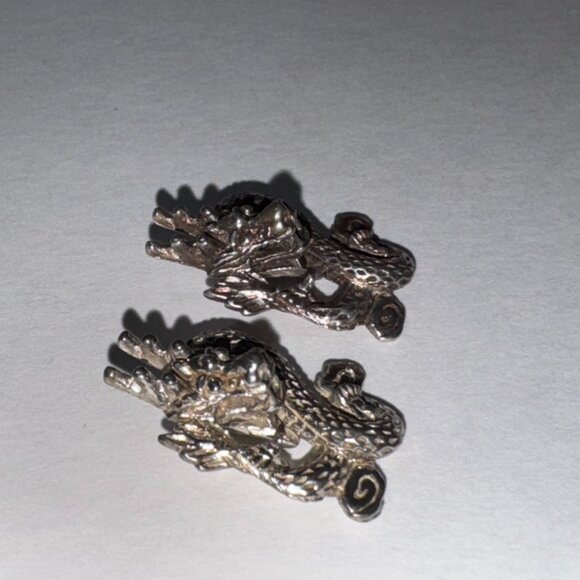 Antiqued Asian Dragon Pendant - Picture 12 of 16